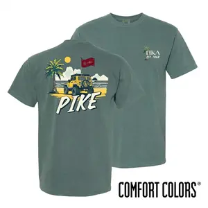 Pi Kappa Alpha Shirt, Vintage Beach Jeep Graphic Tee, Unisex Fit for Fraternity Brothers, Perfect Gift for PKA Members and Offroad Lovers