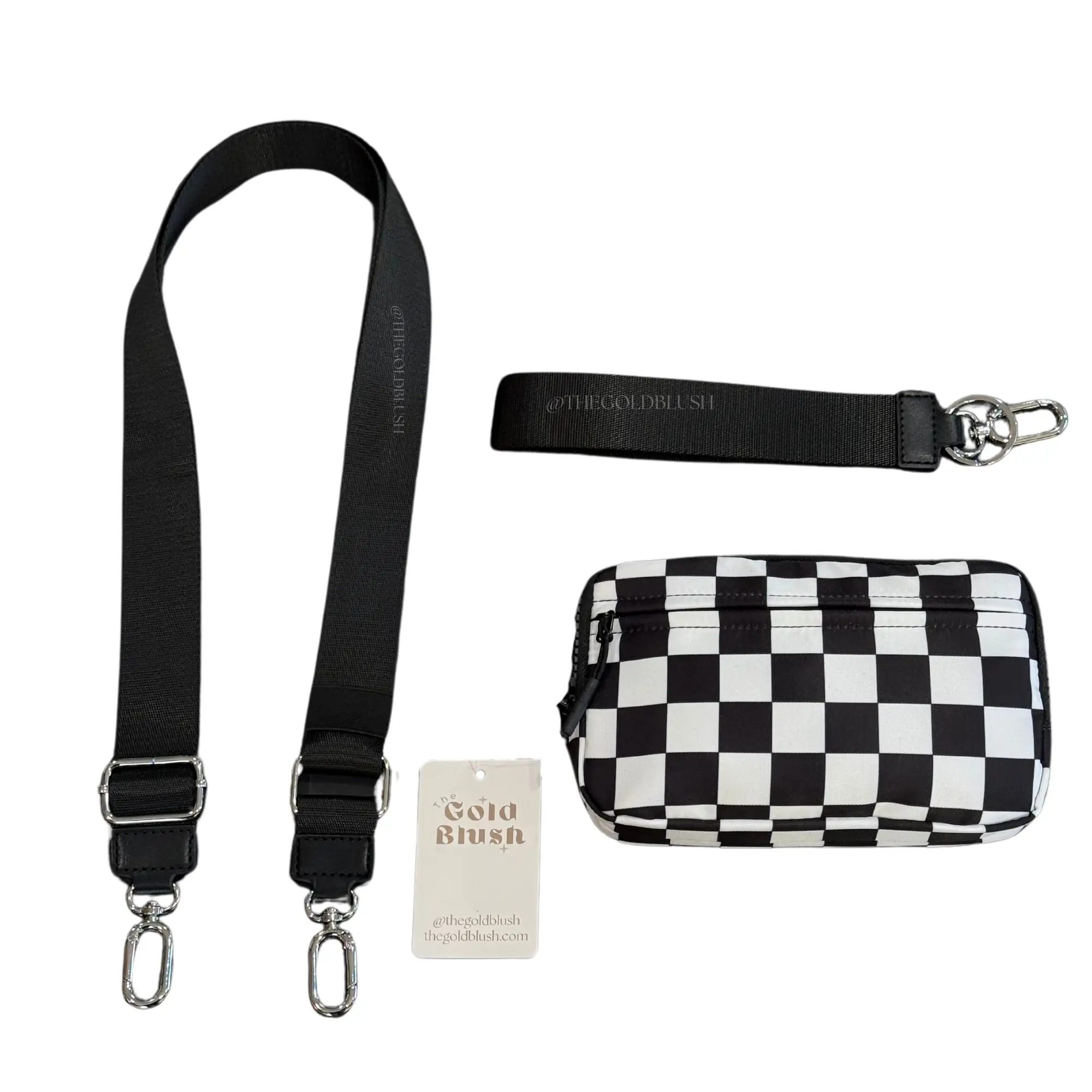 Gold Blush DualMode 2 in 1 Wallet RFID protected – Nylon Wristlet & Crossbody Bag for Women, Fits Most Smartphones, Stylish & Versatile wallets purse