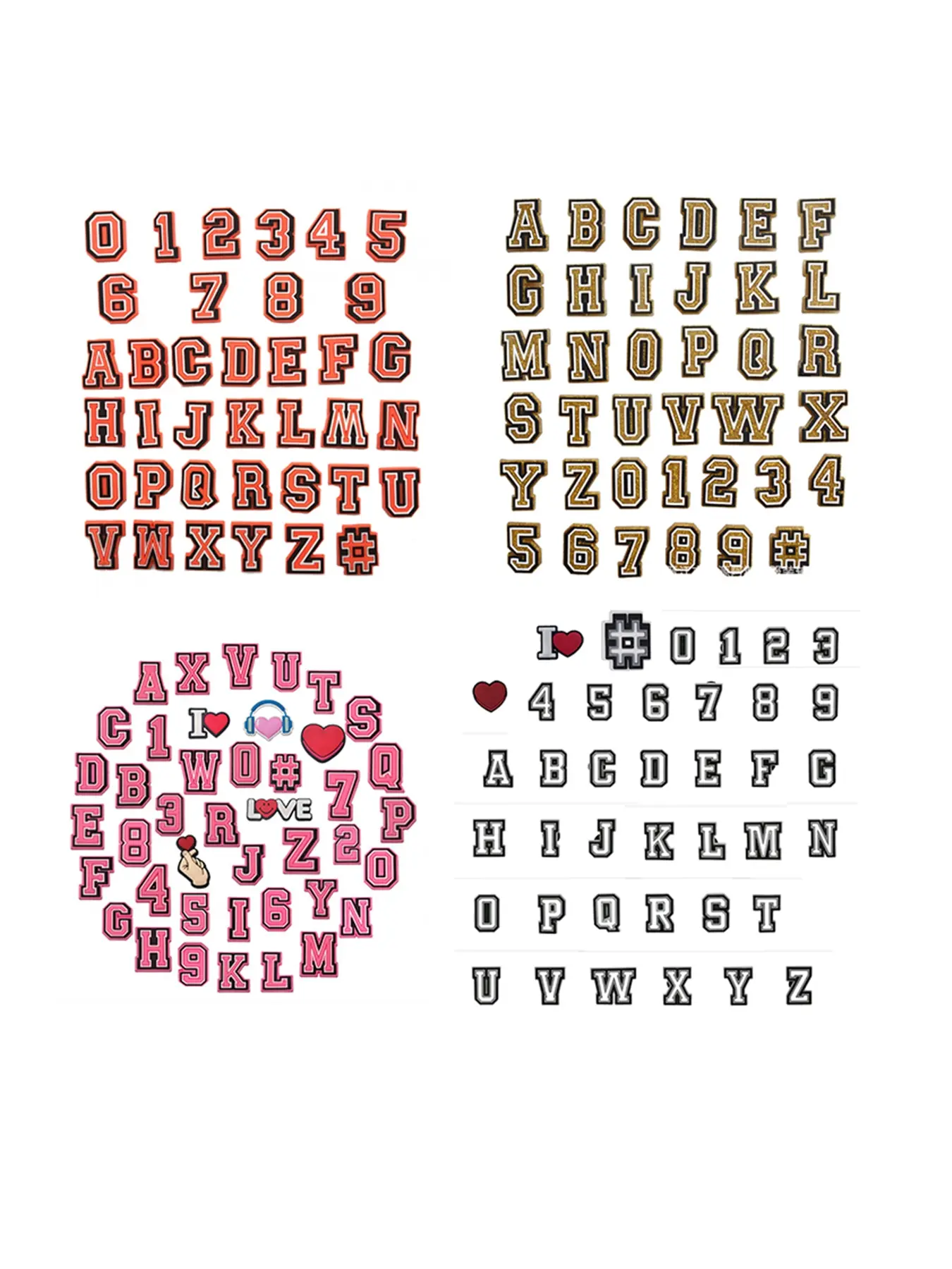 Hole Shoe DIY Decoration Clips, Shoe Embellishments, Shoe Accessories, 26/37 Letter Cartoon Design, Cartoon Pattern, Cartoon Shoe Charms, Perfect for Customizing Footwear, Footwear Customization, Trendy Accessory for Fashionistas