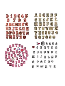 Hole Shoe DIY Decoration Clips, Shoe Embellishments, Shoe Accessories, 26/37 Letter Cartoon Design, Cartoon Pattern, Cartoon Shoe Charms, Perfect for Customizing Footwear, Footwear Customization, Trendy Accessory for Fashionistas