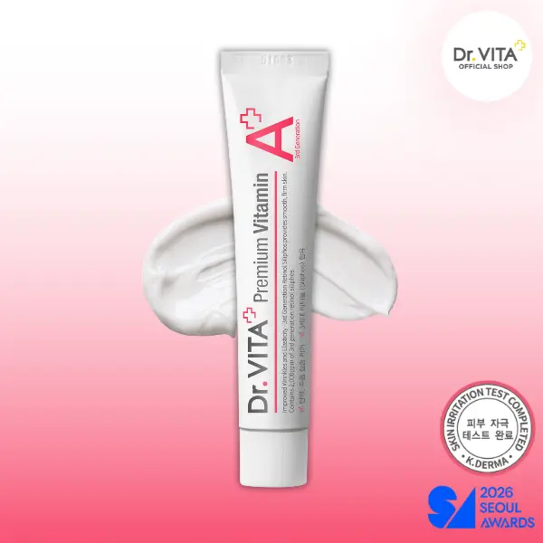 [Dr. VITA] Premium Vitamin A Cream 30ml | Anti-Aging & Wrinkle Care Face Cream with Retinol & Niacinamide | Lightweight Formula | Korean Pharmacy Grade Skincare