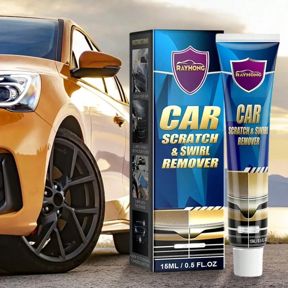 Car Paint Scratch Repair Paste with Sponge, Car Polishing Kit, Polishing Restoration Set, Professional Car Scratch Repair Paste, Car Polish Scratch Remover, Car Paint Care Product, Car Detailing Kit, Car Paint Restorer