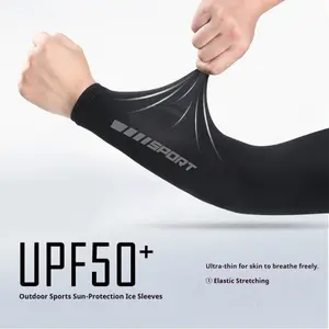 Summer sun protection sleeves for men, UV-resistant men's arm sleeves, thin arm guards, women's ice silk sleeve gloves