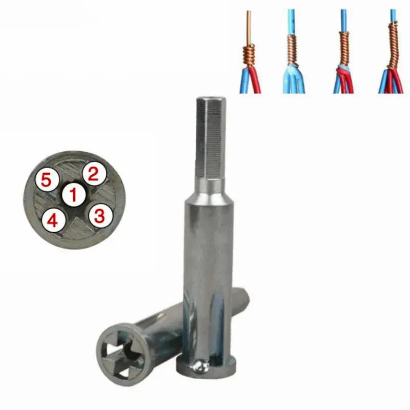Wire Twisting Tool Electrician Twister Quick Connector Twist Wire Tool for Power Drill Drivers Stripping and Twist Wire Cable Hand Tools Diy Tools