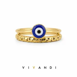 Vivandi Evil Eye Adjustable Ring