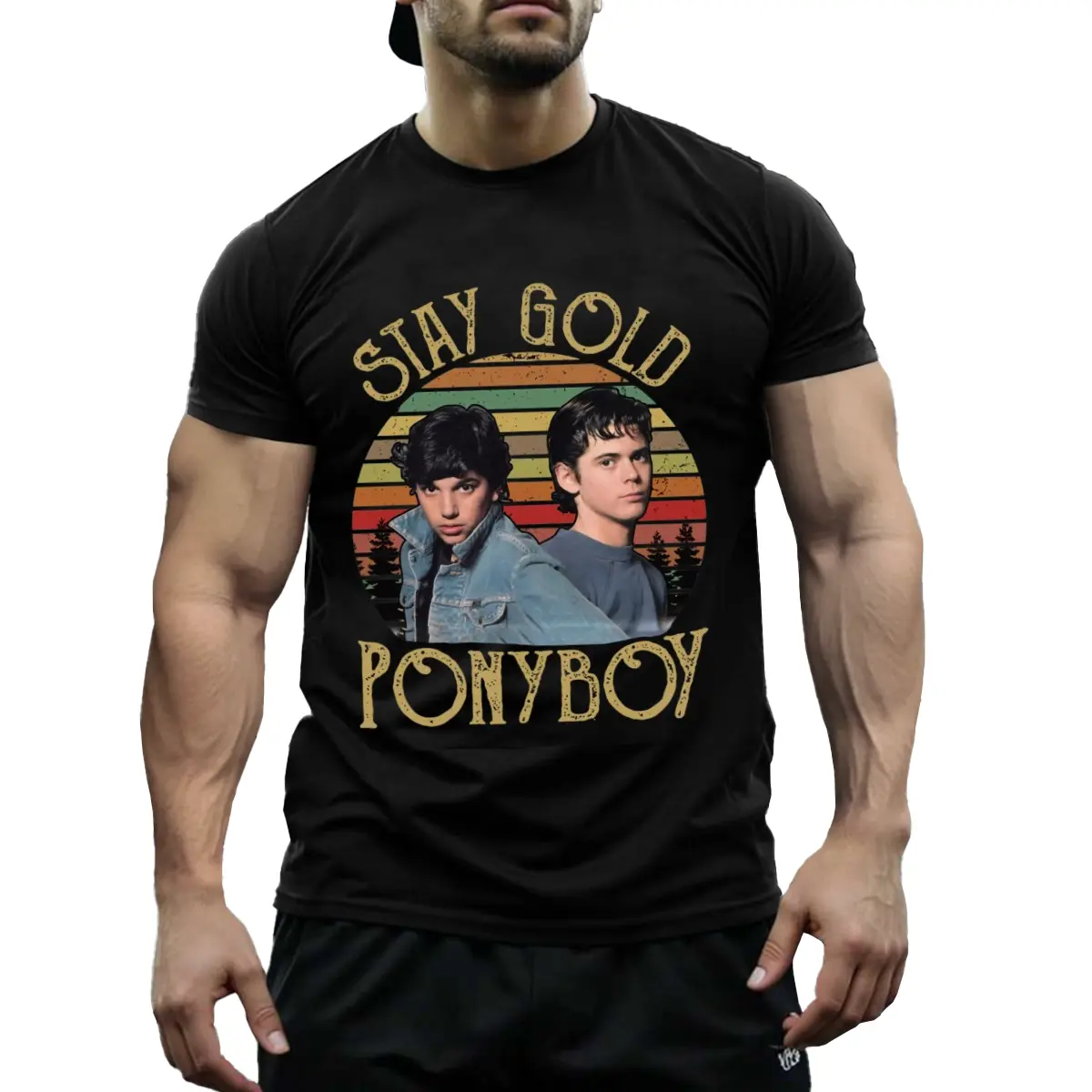 Stay Golden Ponyboy The Outsiders Mens Tops Oversized T-Shirt Funny Men'S T-Shirts Men'S Shirt Designer Clothes Men Anime Men T shirt Printed T-Shirt
