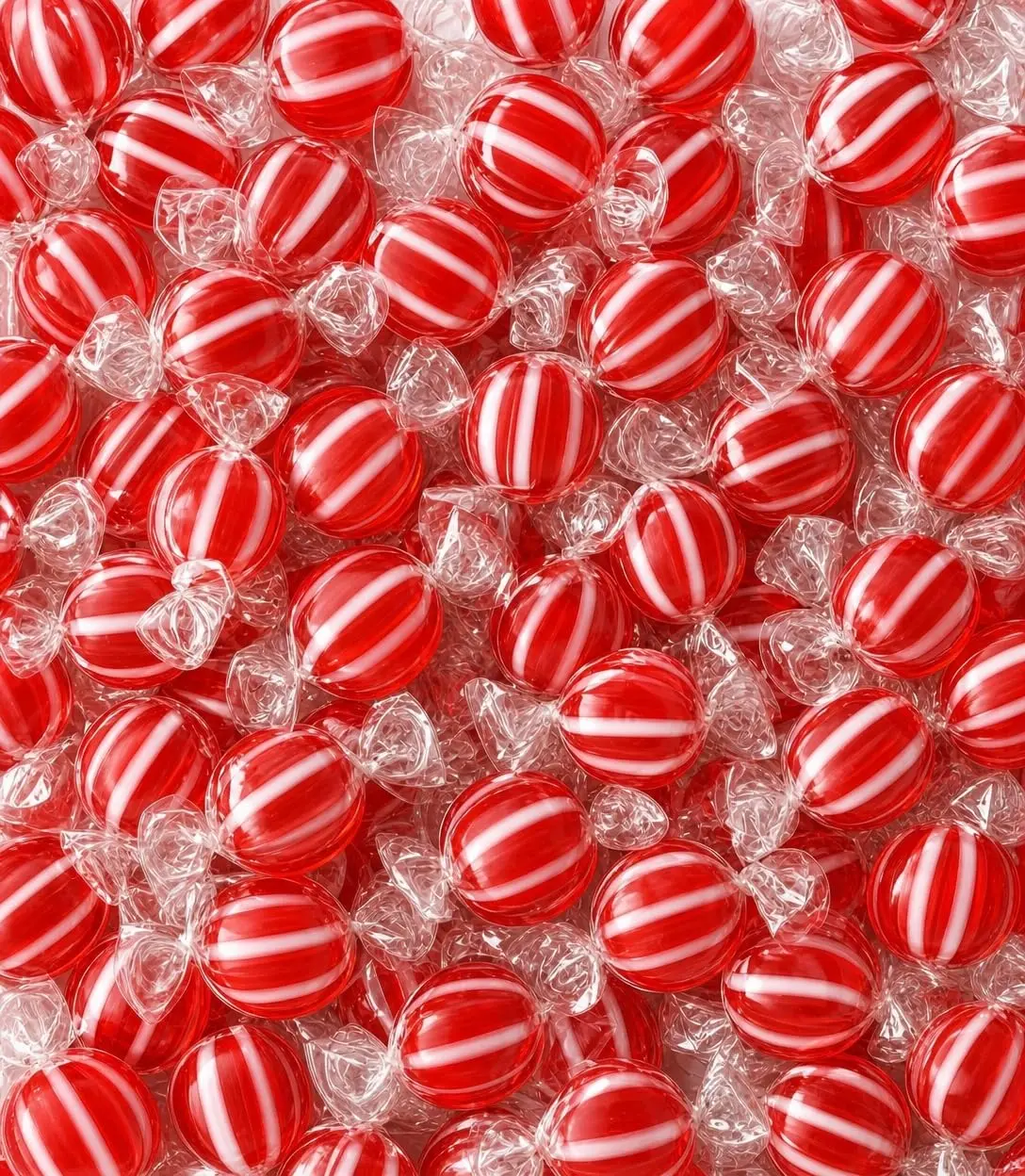 Striped Cinnamon Hard Candy Discs, 1 lb, Individually Wrapped Red & White Cinnamon Candy, Classic Bulk Hard Candy for Candy Bowls, Parties & Sharing