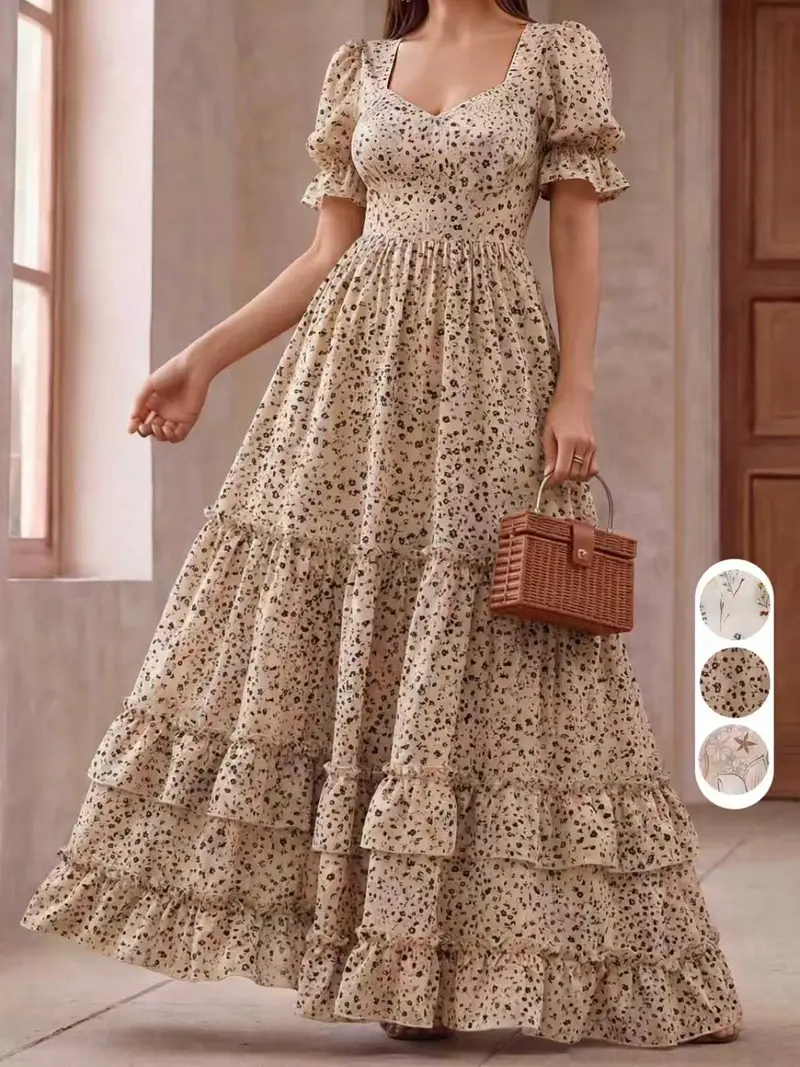 brown picnic dress Alema Central Park Picnic Dress 1X