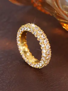 1 PC Fashion Cubic Zirconia Ring For Women For Wedding Engagement Party Jewelry Valentine's Day Gift Engagement Rings