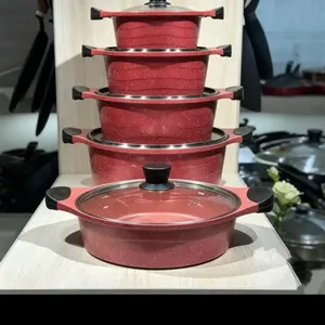 Luxury Purple Nonstick Pot Set