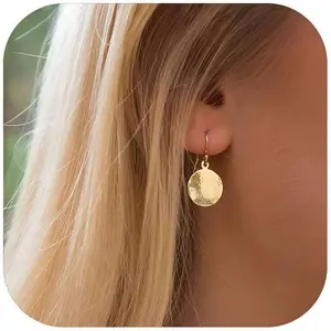 Disc Dangle Earrings for Wom Hamme Disc Earrings  Drop Earrings Fashion Minimalist