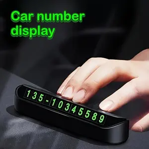 Car dashboard decoration: Temporary parking phone number display box - An easy-to-use car owner vehicle dashboard accessory, car dashboard accessory, vehicle accessory, modern accessory, sturdy structure, Car Accessories