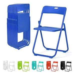 Karlhome 4/6/10 Pcs Folding Chair 300LBS Lightweight Foldable Plastic Chair by Karlhome Reinforced Frame Easy to Carry Store for Wedding Party Indoor Outdoor Events in 6 Colors