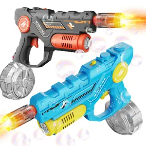 Electric Bubble Water Gun, Powerful Electric Squirt Gun,  Bubbles Water gun for Kids & Adults with LED Lights , Summer Outdoor Party Birthday Water Gun Toy