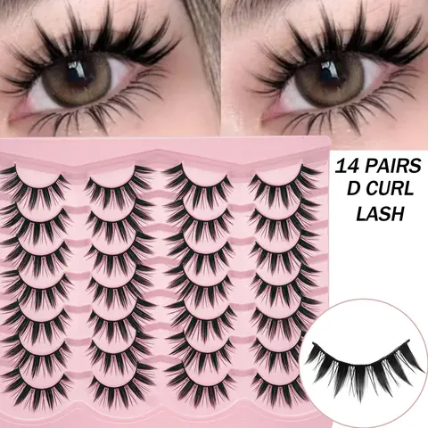 14 Pairs Ultra Large Demonic Earrings, Gothic Style, Perfect for Halloween & Cosplay, Unisex Jewelry, High-Quality Material, Cosmetic, Eyelash, Volumized False Eyelashes, High Density Lashes
