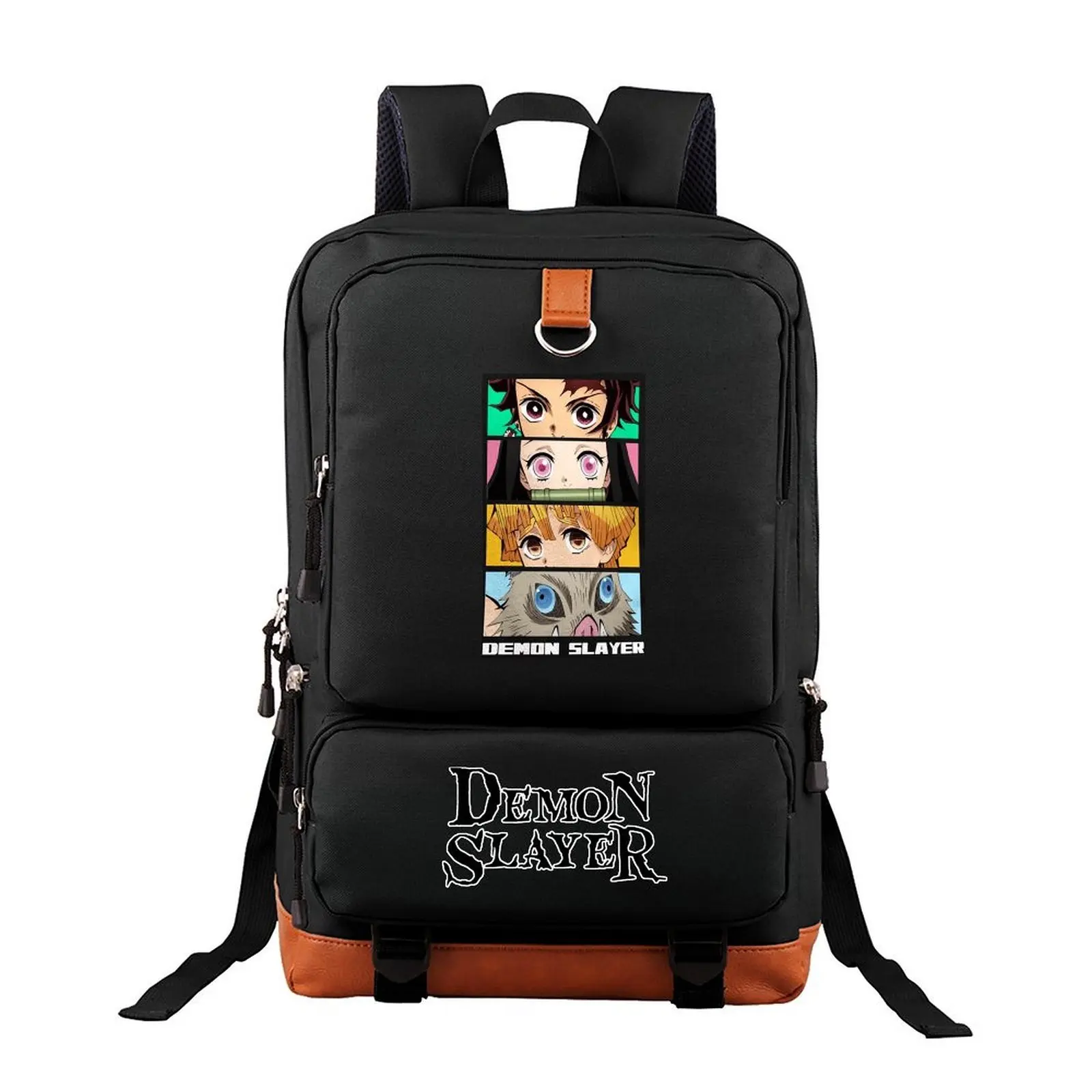 Japanese Anime Print Student Backpack for Teens, Trendy Polyester Laptop Bag with Large Capacity for School, Travel, and Daily Use