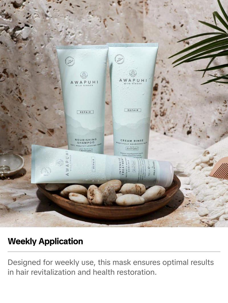 Paul Mitchell Awapuhi Wild Ginger Intensive Treatment 2.5oz Deep Conditioning Hair Mask for Dry Damaged Hair Repair Moisture Hydrate Nourishing Hair Mask Moisturizing Hydrating