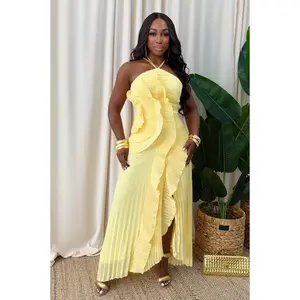 Riviera Ruffle Maxi Dress