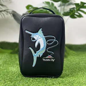 Portable Large Capacity Double Zipper Golf Shoe Bag, Golf Shoe Storage Bag, Golf Accessories for Travel, Golf Gifts, Holiday Gifts