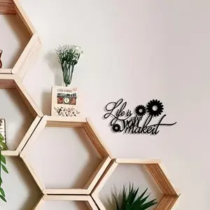 Honeycomb Shaped Wall Decor, Wall Hanging Decor, Wall Art for Home Living Room Bedroom Office, Home Decor Ideas, Room Decor, Shelves