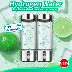 2025 New Hydrogen Water Bottle,2PS Hydrohealth Hydrogen Water Generator with SPE Pem Technology  Up to 5000 PPB Water Ionizer for Home, Office, Daily Drinking