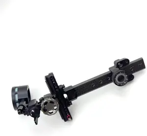 Single Pin Bow Sight for Compound Bows Precision Archery Sight with Adjustable 0.019" Fiber Optics A Hunting Bow Sighting Light Can Be Added