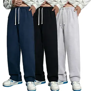Men's Solid Fashion Sweatpants, Versatile Year-Round Wear,Ideal for Autumn and Winter Wide Leg Straight Pants CasualStreet Dance Pants Comfortable Winter Home Pants Plus SizeCasual Sports Pants with Rivet Design Fashionable and Versatile