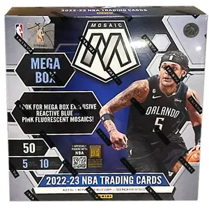 2022-23 Panini Mosaic Basketball Mega Box Sealed (Blue & Pink Mosaics)