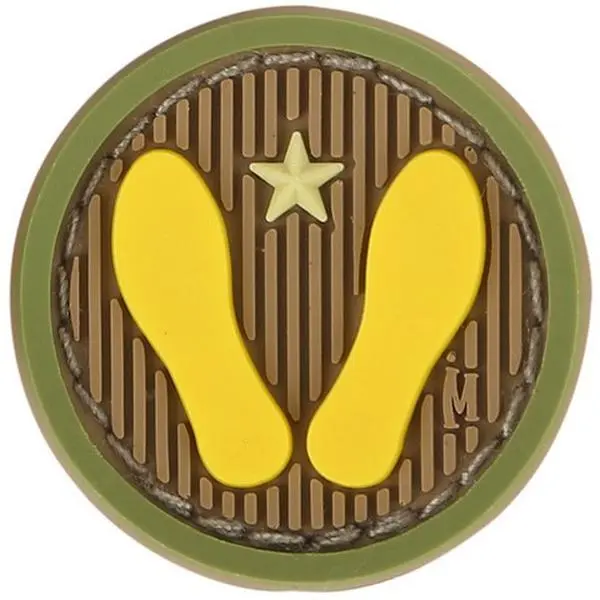 Maxpedition Yellow Footprints Patch - Arid