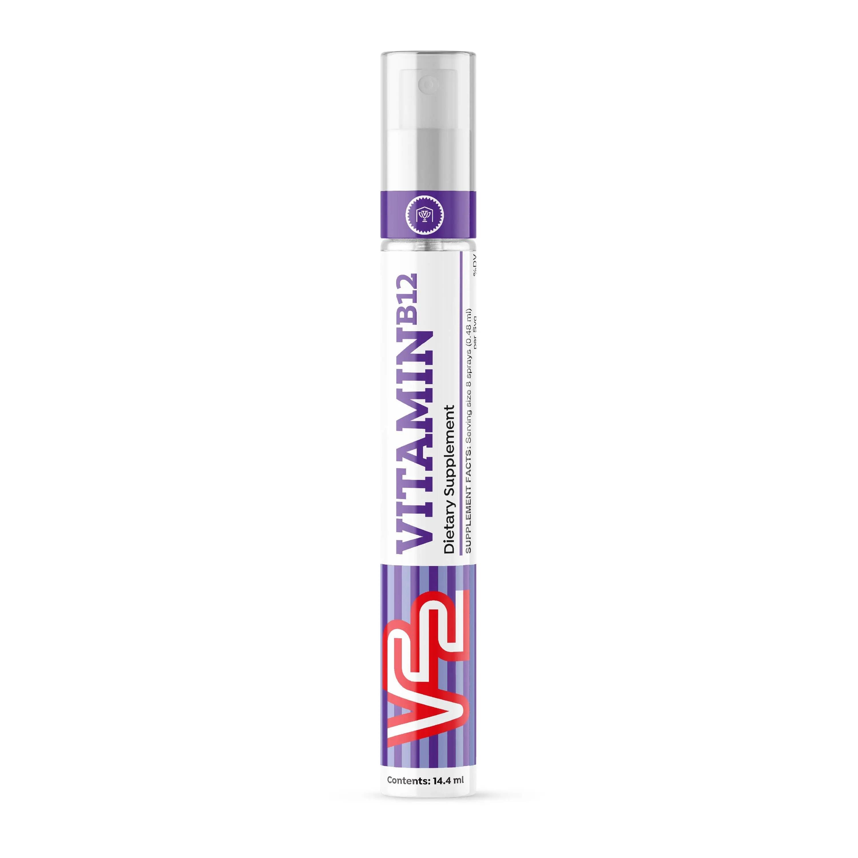 V22 VITAMIN B12 Spray - Natural Energy Support Spray Supplement - Peppermint Flavor - 240 Servings