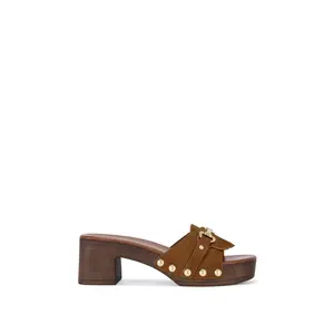 EPSILON-BROWN FLATFORM SANDAL