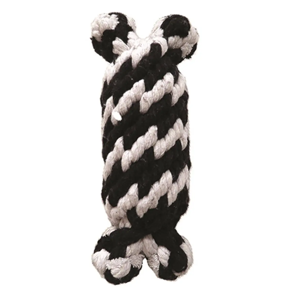 212 MAIN Interactive Squeak Rope Tug Dog Toy - Extra-Loud Squeaker, Small Super Braided Rope Man Design, 6.5 in L x 2 in W x 2 in D, Engaging Playtime, Rope/Tug Toy