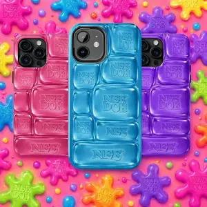 NeeDoh Cool Crush Ice Cube 2D Graphic Hard Phone Case for iPhone Samsung