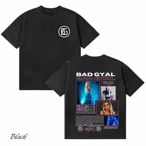 Comfort Colors Bad Gyal Real Gyal 2026 T-Shirt, Album Cover Graphic Tee, Latin Pop Aesthetic Double Sided Vintage Streetwear Unisex