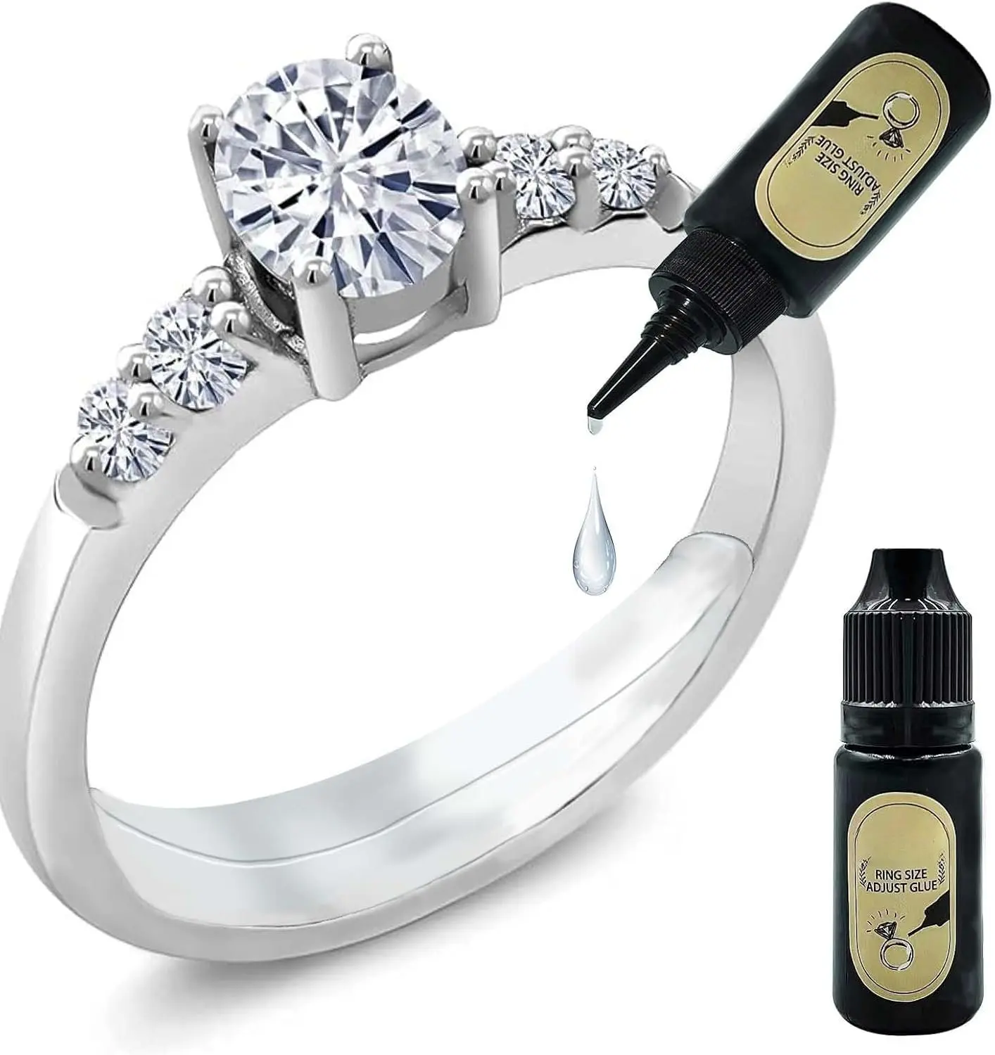 Ring Sizers for Loose Rings Ring Adjuster Ring Guards for Women Loose Rings Invisible Glue Ring Spacer Fit Any Rings