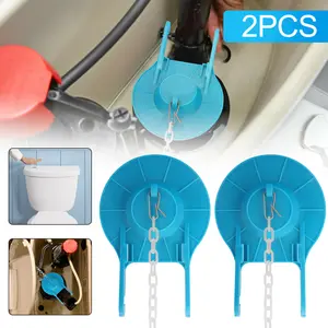 2Pcs 2 inch Flush Valves Toilet Flapper Replacement - Universal Water Saving High Performance Flush Valve,Rubber Flapper With Chain,Easy to Install