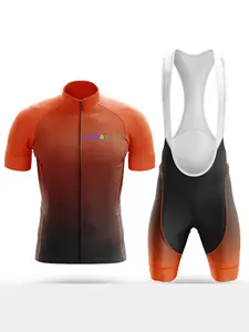 Summer cycling set men's short sleeved set mountain cycling team version slim fit quick drying top shorts cycling set