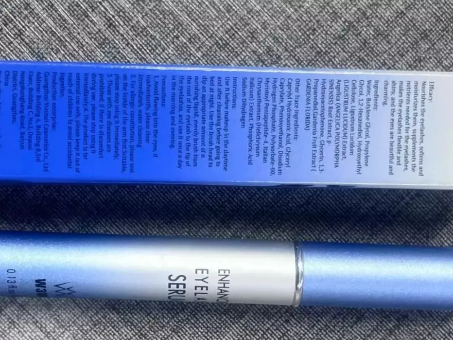 W3W Peptide Eyelash Enhancer Serum with Brush - Moisturizing Lash Conditioner for Longer, Thicker, Fuller Lashes, 0.13 fl oz