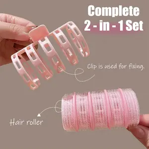 1pc Candy Color Plastic Hair Rollers, French Look Curling Rollers for Bangs & Root Volume, Girls Hair Styling Tool Set, Safe Heatless Curlers for Women's Hair Care