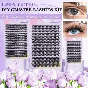 280 Pcs Mixed-Length 3D Thick False Lashes, Ultra-Thin 0.05mm, Natural to Dramatic, Suitable for Beginners, D Curl, Patch Form