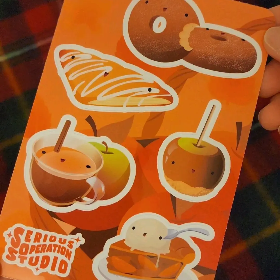 Serious Apples Vinyl Sticker Sheet