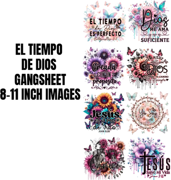 EL TIEMPO DE DIOS DTF GANGSHEET