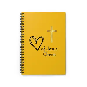 Religious Spiral Notebook - Ruled Line, Jesus Christ Lover Journal, Christian Faith Notebook, Inspirational Ruled Line Diary, Prayer Planner