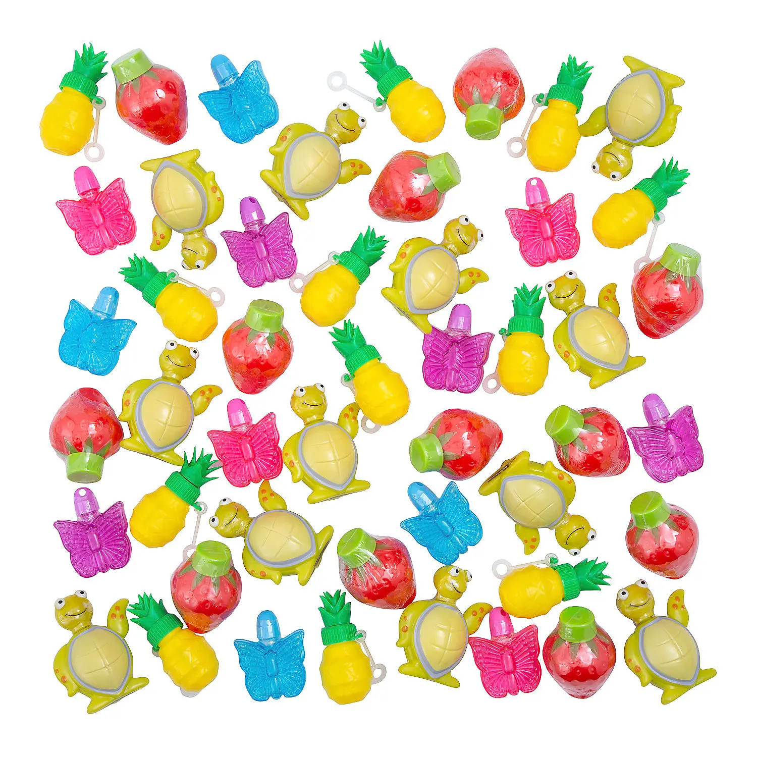 Bulk 48 Pc. Mini Shaped Bubble Bottle Assortment Kit