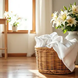 Linen and Light Scented Candle - Natural Linen Material, Soft and Breathable Design, Ideal for Home Decor