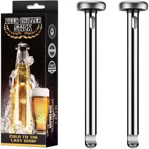 Beer Chiller, Stainless Steel Beer Bottle Cooler, Beer Bottle Cooling Stick, Drink Cooler, Drink Accessories, Gift for Men, Dad, Husband, Utensils