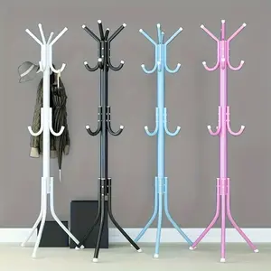 1 Multi-Color Multifunctional Hanger-Sturdy Storage Space for Coats, Hats, Bags-Perfect for Home, Office, Bedroom