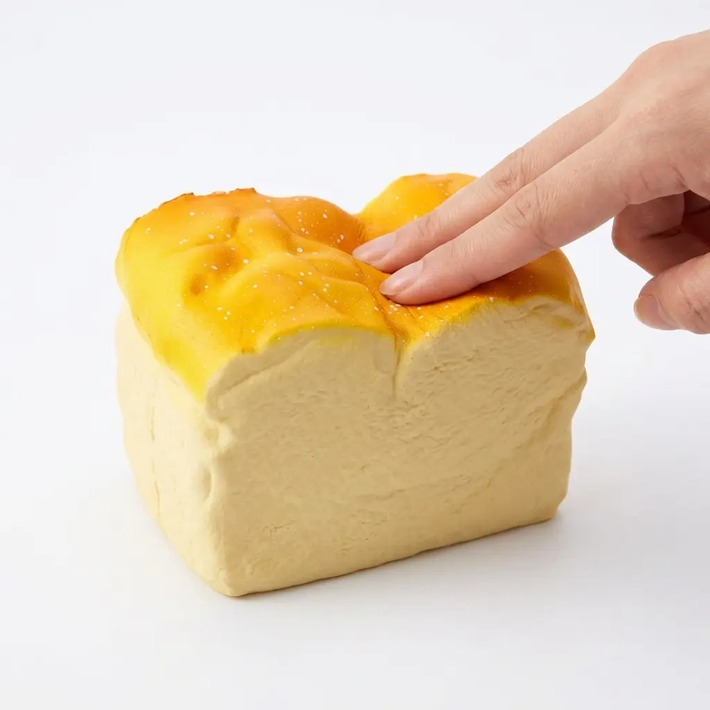 Slow-Rise Taba Bagel Squishy Stress Relief Toy - Ultra Soft Bread Simulation with Realistic Texture for Adult Anxiety & Sensory Fidgeting