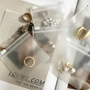 Jewelry storage bags, jewelry pouches, small transparent jewelry bags, gift bags, trinket bags, earring bags, anti-oxidation premium jewelry storage bags - compact and transparent, suitable for necklaces, bracelets, and rings - portable and space-saving z