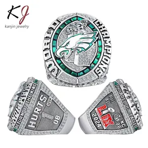 Philadelphia Eagles Championship Ring Replica, Distinctive Features, Hurts Memorial Gift, Birthday Present, Holiday Gift, Nfl Memorabilia